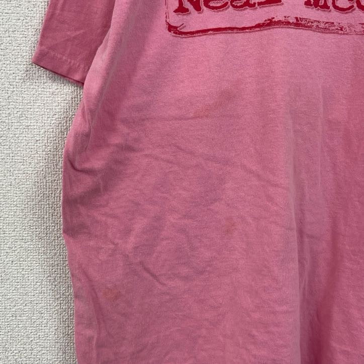 90s　Neal McCoy　ニールマッコイ　半袖フォトプリントTシャツ　ヴィンテージ　ピンク　Mサイズ