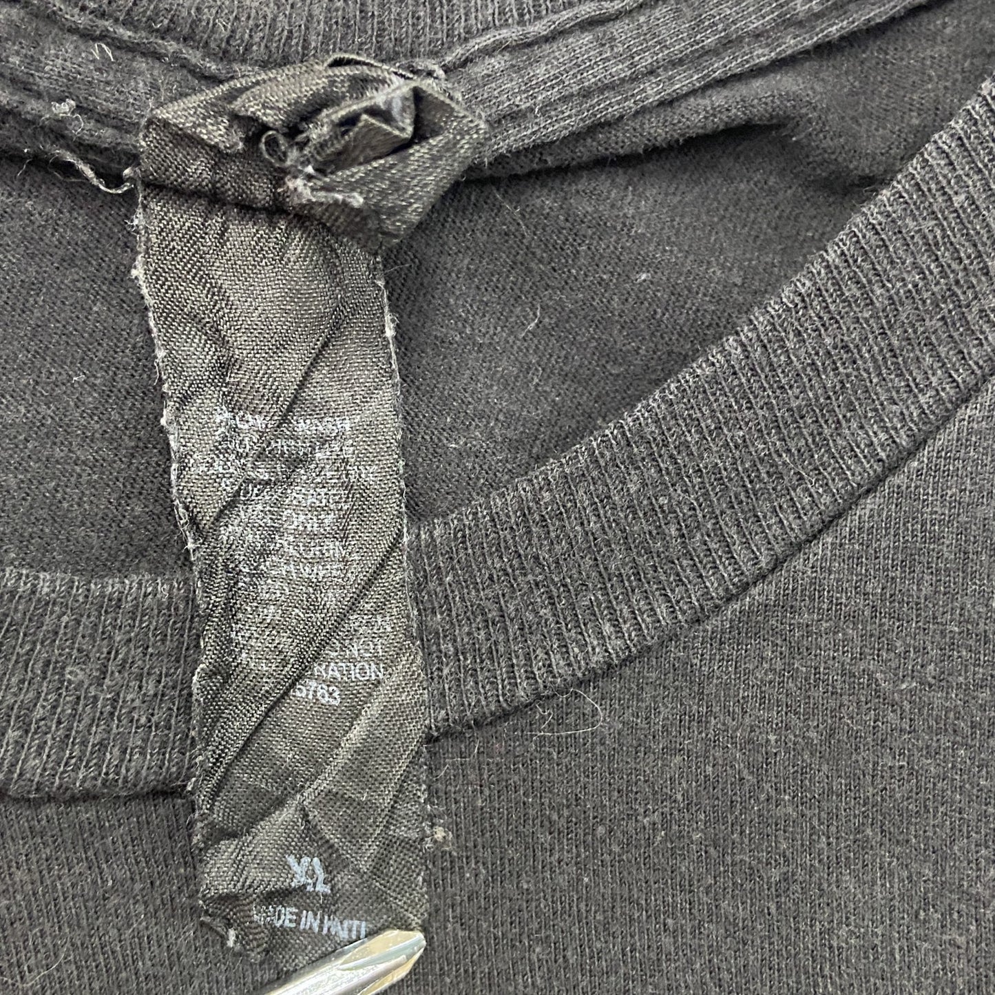 Hanes　ヘインズ　半袖プリントTシャツ　プログレスインジケーター　黒　ブラック　Mサイズ