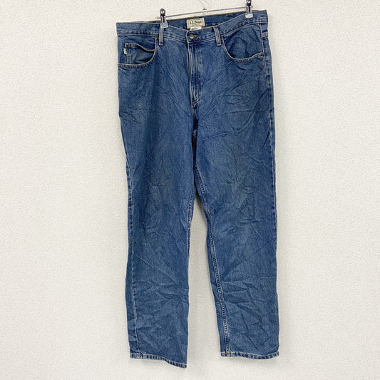L.L.Bean　エルエルビーン　デニムパンツ/ジーンズ　ジップフライ　革パッチ　インディゴ　W36サイズ