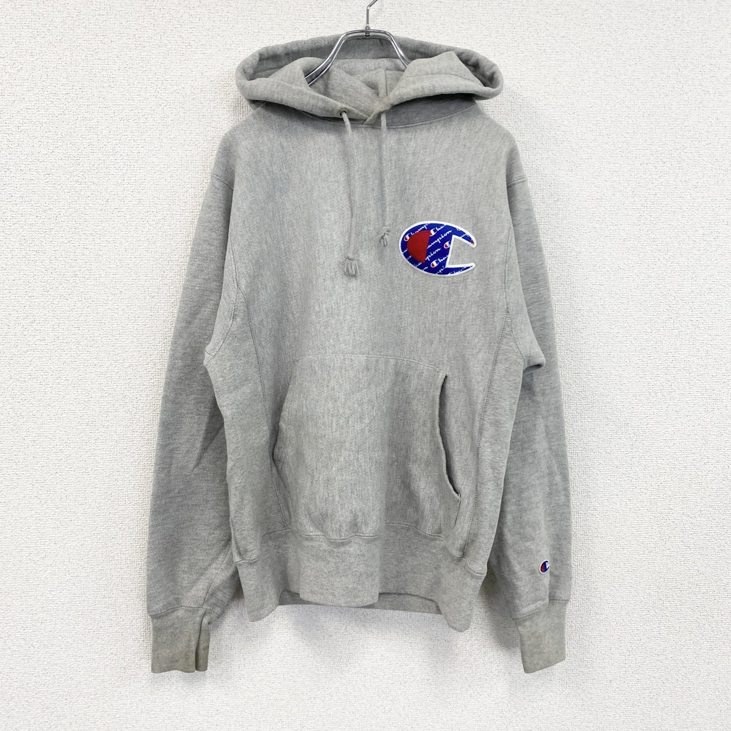 Champion　チャンピオン　リバースウィーブ　スウェットパーカー/フーディー　灰色　グレー　Sサイズ