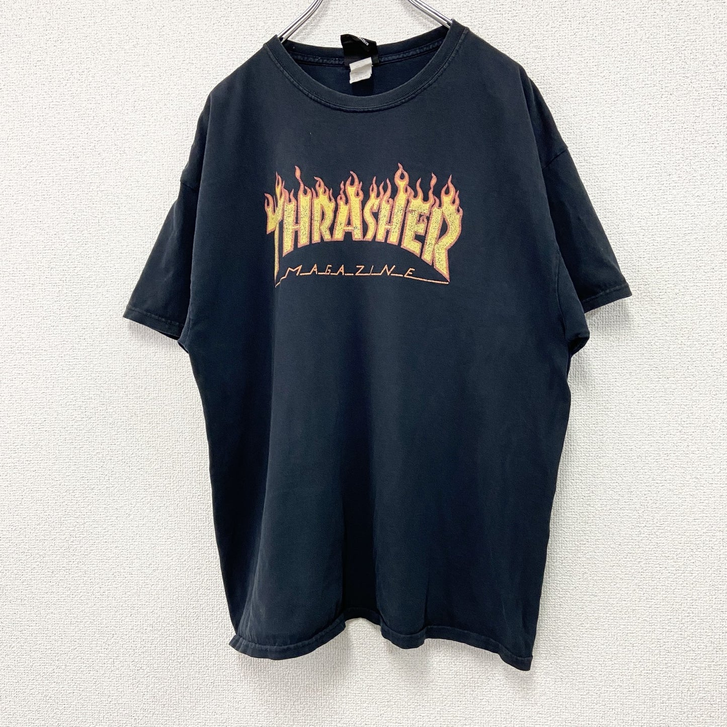 ～00s　THRASHER　スラッシャー　半袖プリントTシャツ　ヴィンテージ　黒　ブラック　XLサイズ