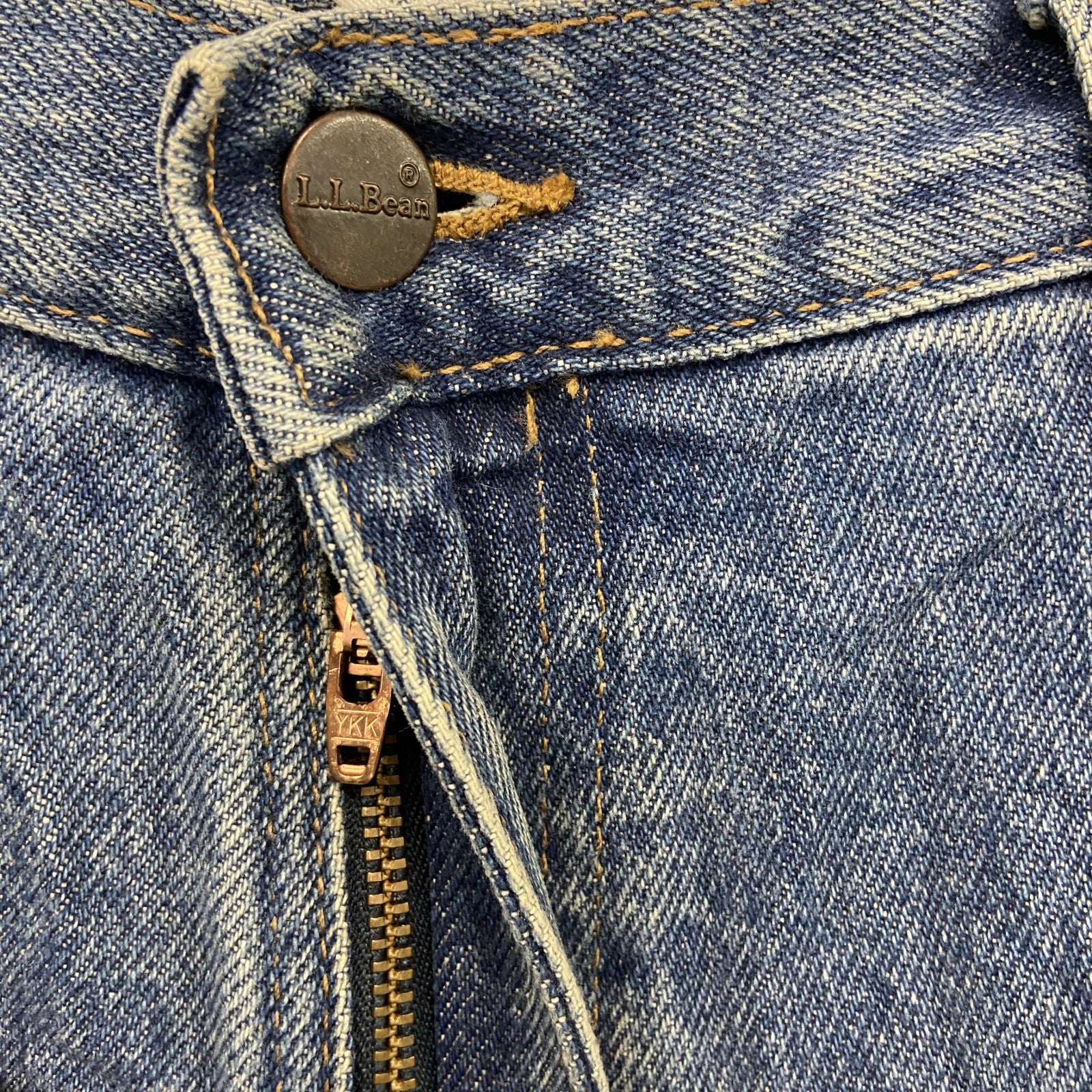 L.L.Bean　エルエルビーン　デニムパンツ/ジーンズ　ジップフライ　革パッチ　インディゴ　W36サイズ