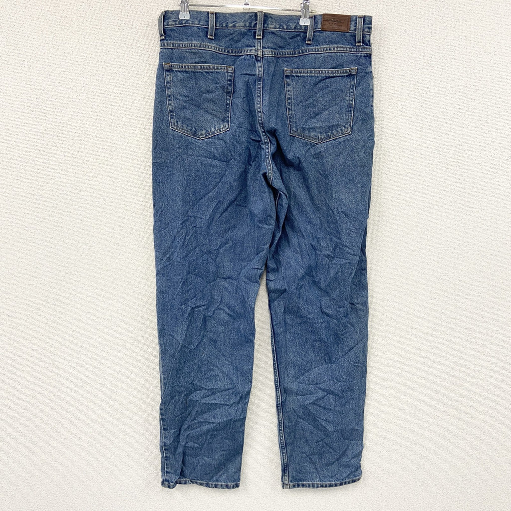 L.L.Bean　エルエルビーン　デニムパンツ/ジーンズ　ジップフライ　革パッチ　インディゴ　W36サイズ