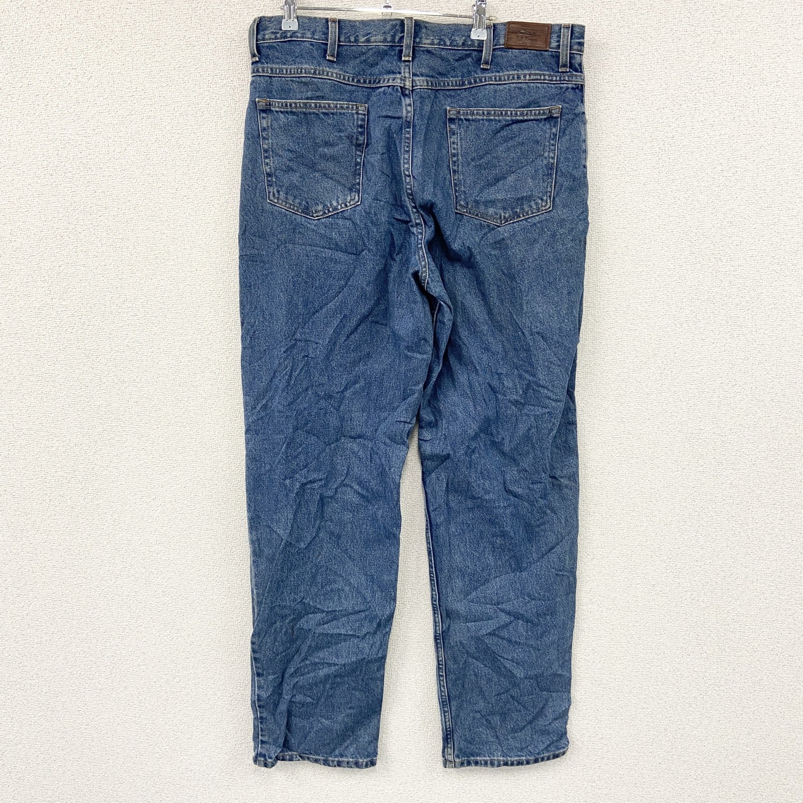 L.L.Bean　エルエルビーン　デニムパンツ/ジーンズ　ジップフライ　革パッチ　インディゴ　W36サイズ