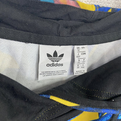 adidas　アディダス　プリントスウェットパーカー/フーディ　黄色　イエロー　マルチカラー　XLサイズ