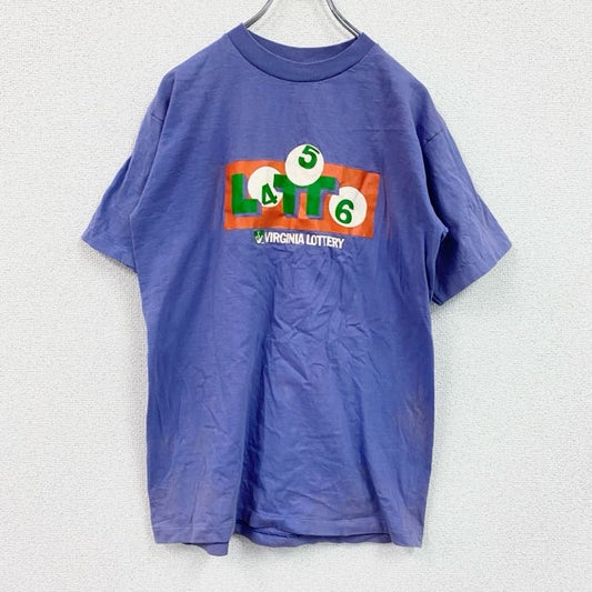 90s　SALEM　半袖プリントTシャツ　ヴィンテージ　シングルステッチ　紫　パープル　Lサイズ