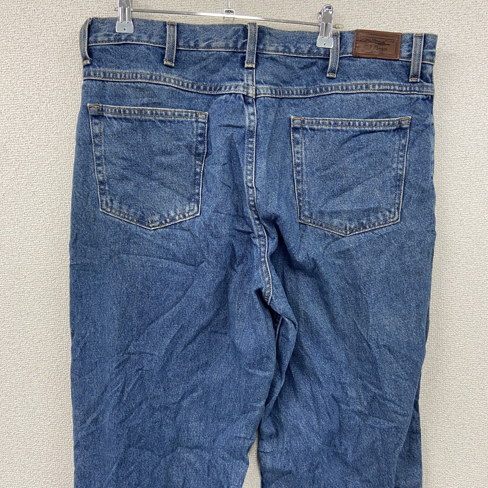 L.L.Bean　エルエルビーン　デニムパンツ/ジーンズ　ジップフライ　革パッチ　インディゴ　W36サイズ