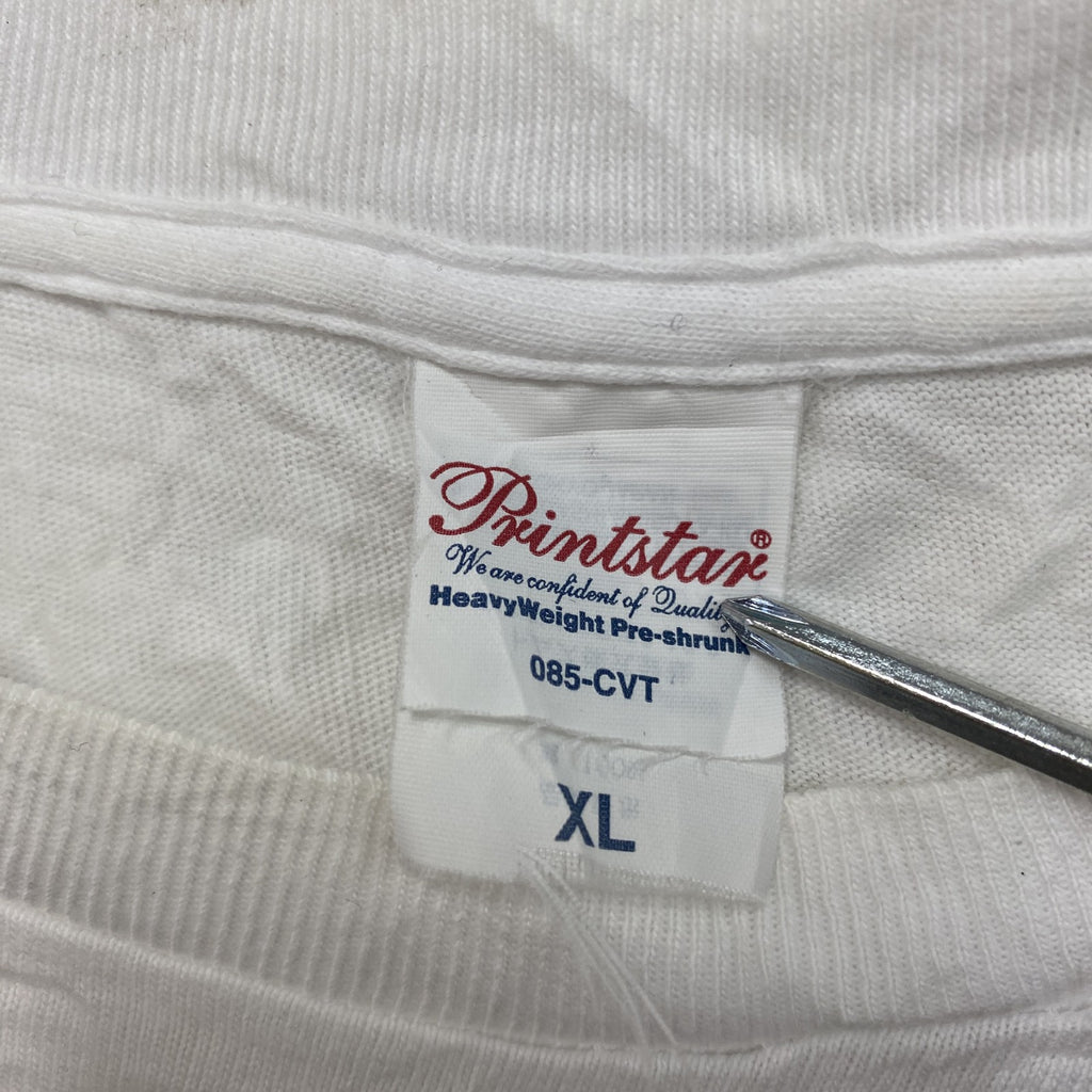 Printstar　プリントスター　半袖プリントTシャツ　白　ホワイト　XLサイズ　