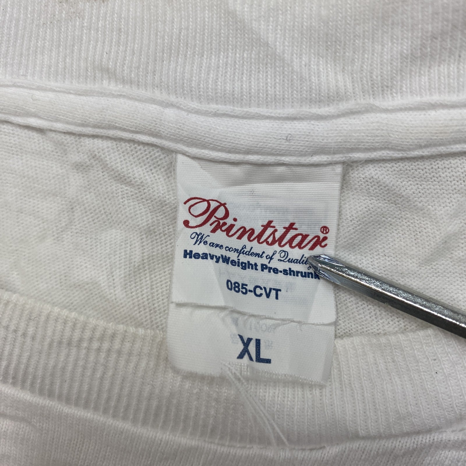 Printstar　プリントスター　半袖プリントTシャツ　白　ホワイト　XLサイズ　