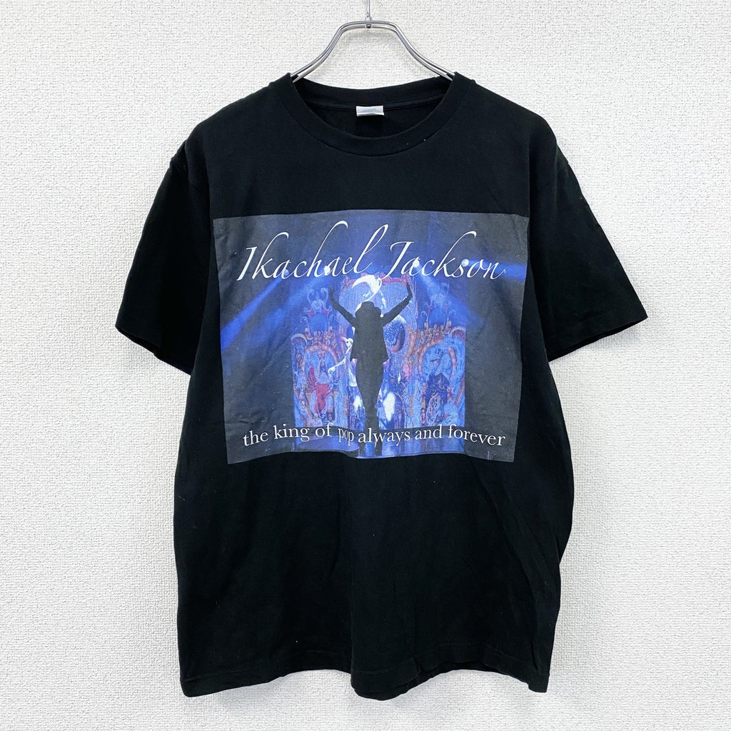 Printstar　Michael Jackson　マイケルジャクソン　半袖プリントTシャツ　黒　ブラック　Lサイズ