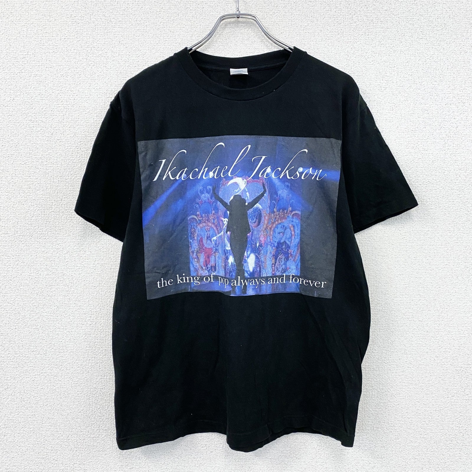 Printstar　Michael Jackson　マイケルジャクソン　半袖プリントTシャツ　黒　ブラック　Lサイズ