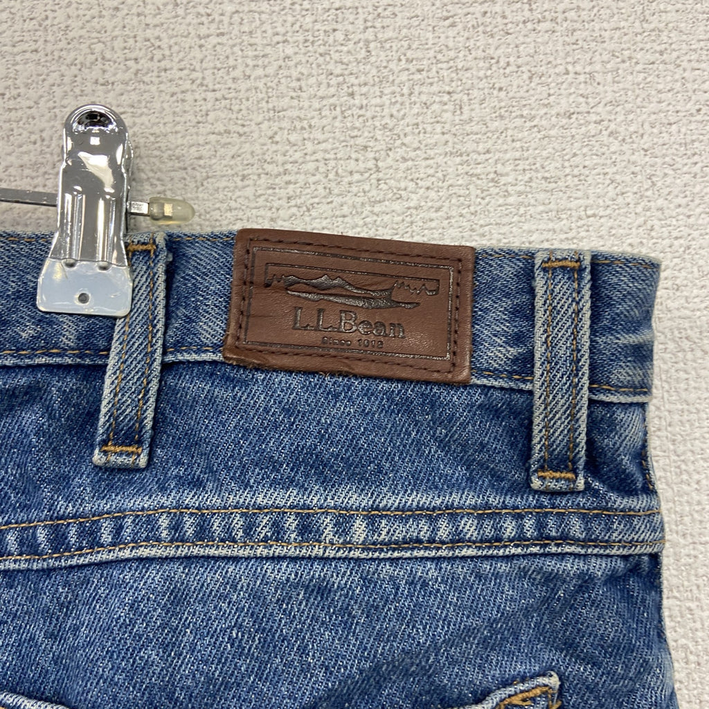 L.L.Bean　エルエルビーン　デニムパンツ/ジーンズ　ジップフライ　革パッチ　インディゴ　W36サイズ