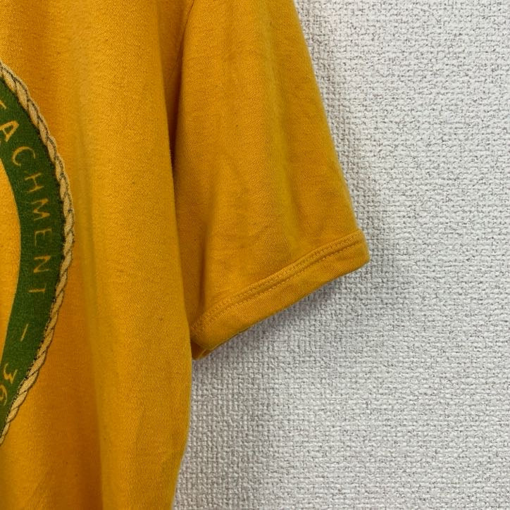 70s～　USMC　CSS　岩国　IWAKUNI　半袖染込みプリントTシャツ　ヴィンテージ　イエロー