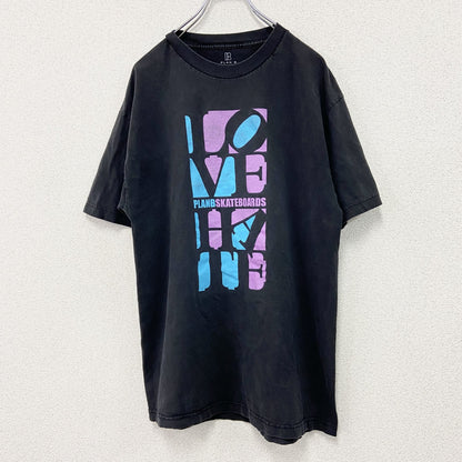 PLAN B SKATEBOARDS　プランビースケートボード　半袖プリントTシャツ　黒　ブラック　Lサイズ