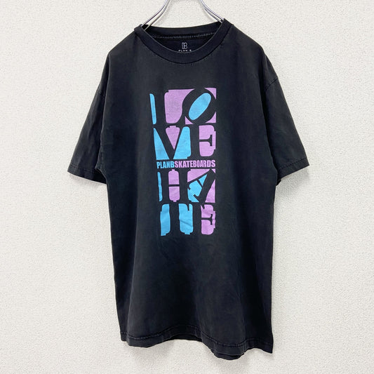 PLAN B SKATEBOARDS　プランビースケートボード　半袖プリントTシャツ　黒　ブラック　Lサイズ