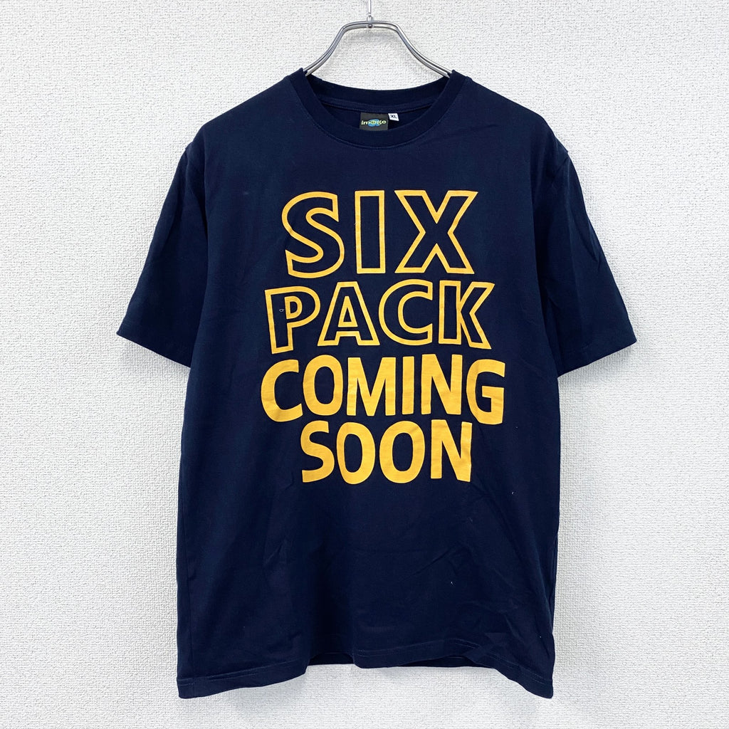 image　半袖プリントTシャツ　紺　ネイビー　XLサイズ