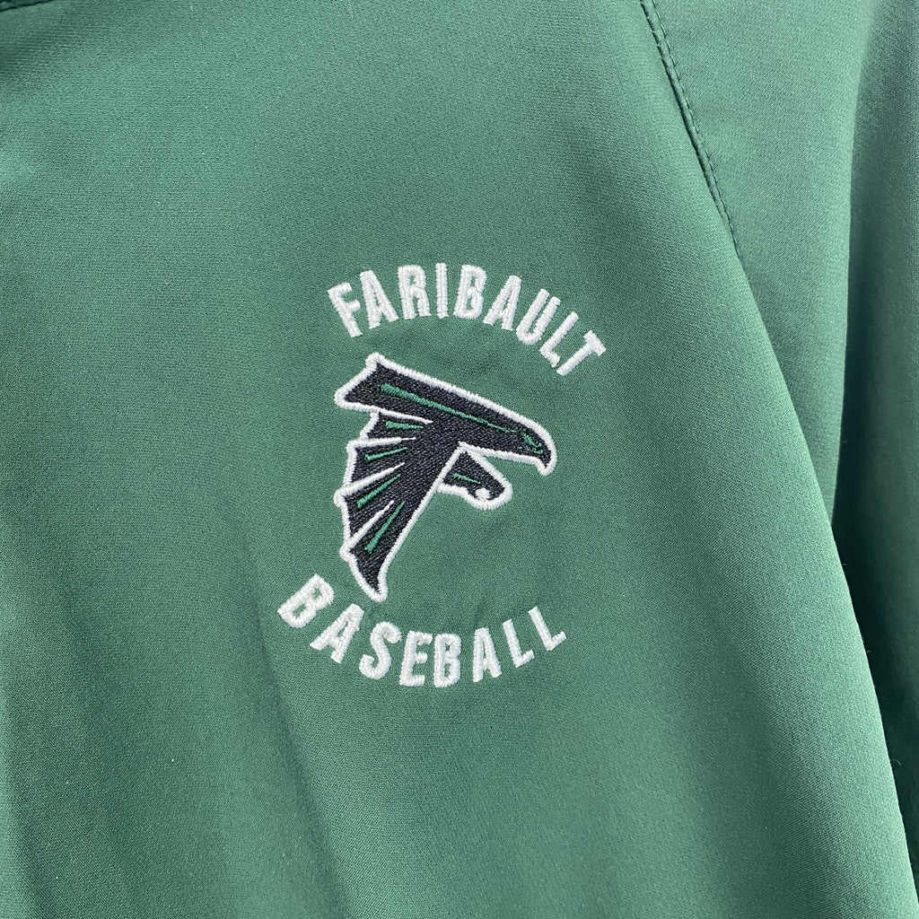 NIKE　ナイキ　プルオーバージャケット　ハーフジップ　ワンポイント　緑　グリーン