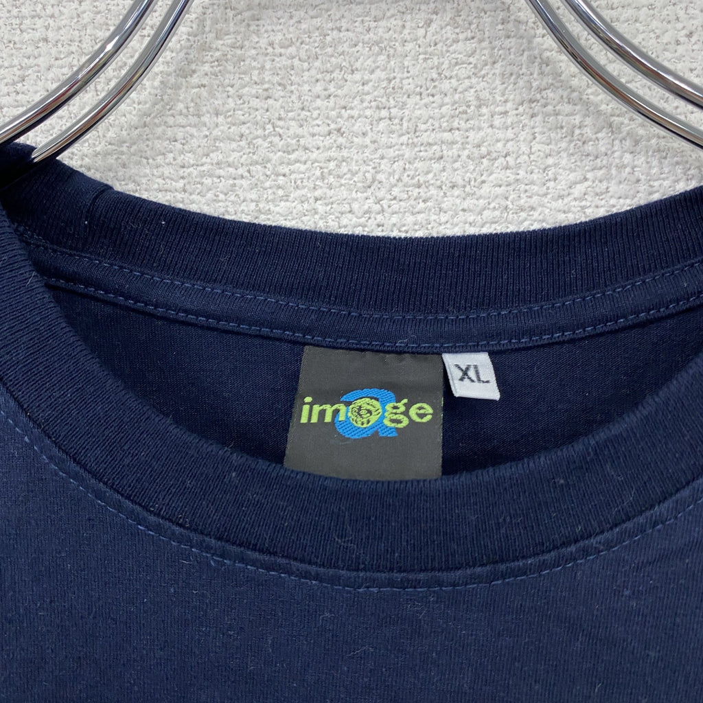 image　半袖プリントTシャツ　紺　ネイビー　XLサイズ
