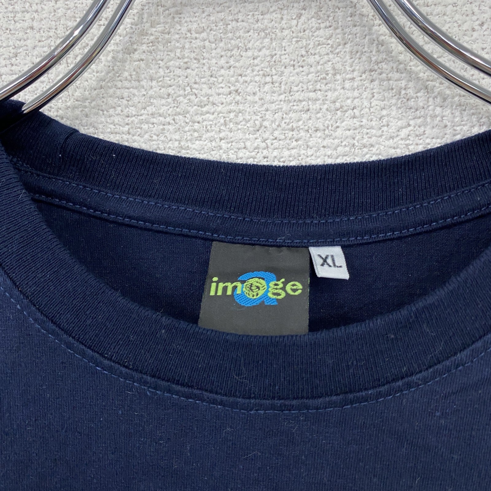 image　半袖プリントTシャツ　紺　ネイビー　XLサイズ