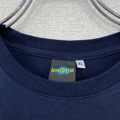 image　半袖プリントTシャツ　紺　ネイビー　XLサイズ