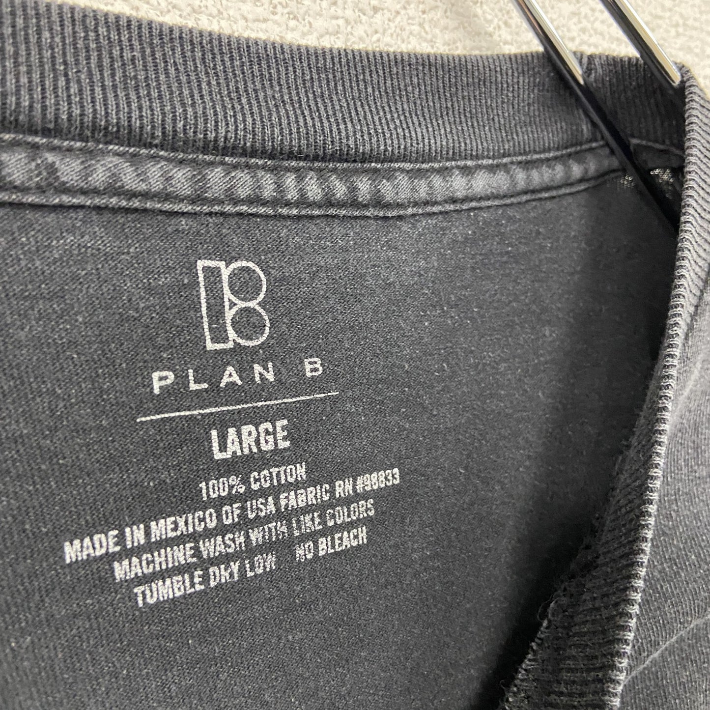 PLAN B SKATEBOARDS　プランビースケートボード　半袖プリントTシャツ　黒　ブラック　Lサイズ