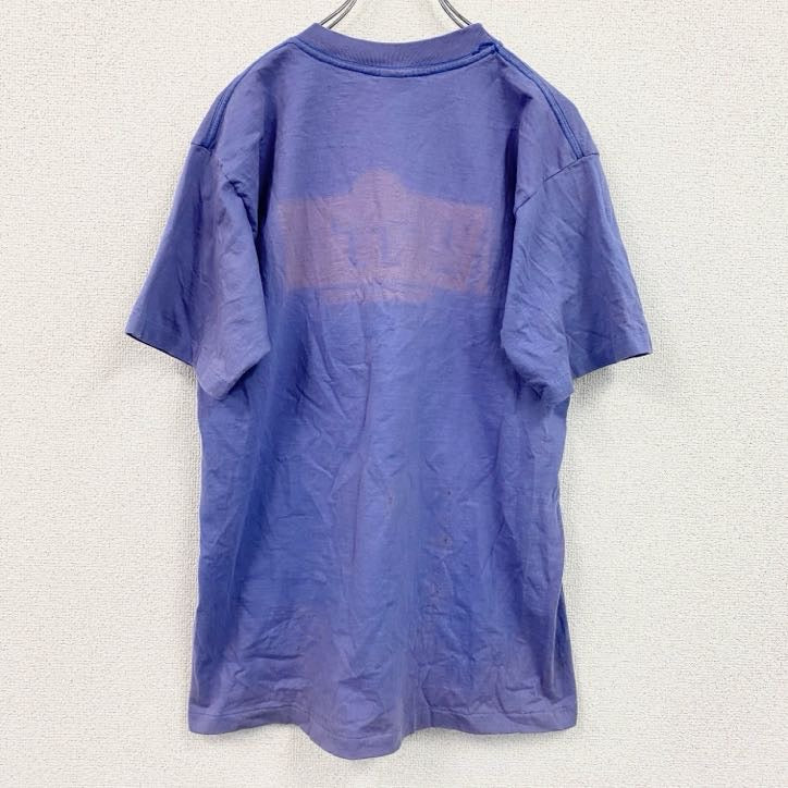 90s　SALEM　半袖プリントTシャツ　ヴィンテージ　シングルステッチ　紫　パープル　Lサイズ
