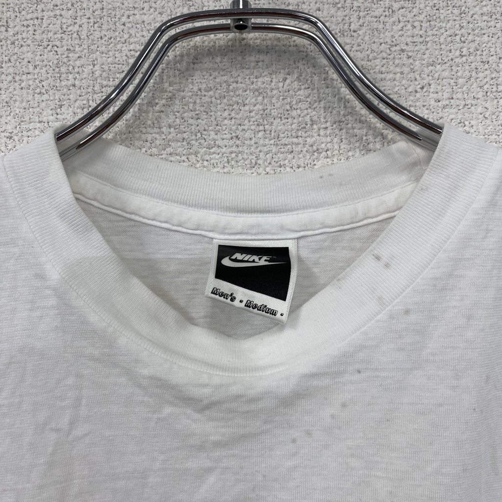 NIKE　ナイキ　半袖プリントTシャツ　シングルステッチ　白　ホワイト　Mサイズ　