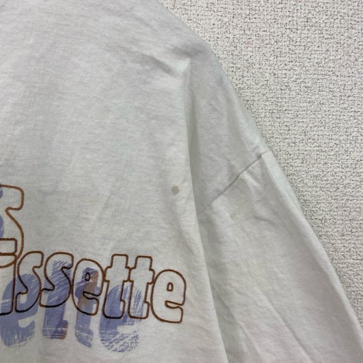 90s　Hanes　ヘインズ　アラニスモリセット　半袖Tシャツ　ヴィンテージ　白　ホワイト　Lサイズ