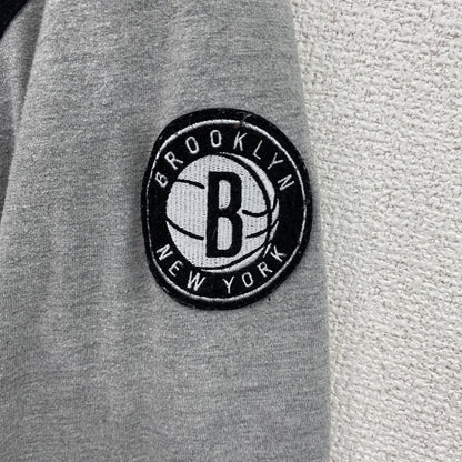 adidas　アディダス　NBA　BROOKLYN　ブルックリンネッツ　スタジャン/スタジアムジャケット　黒　ブラック