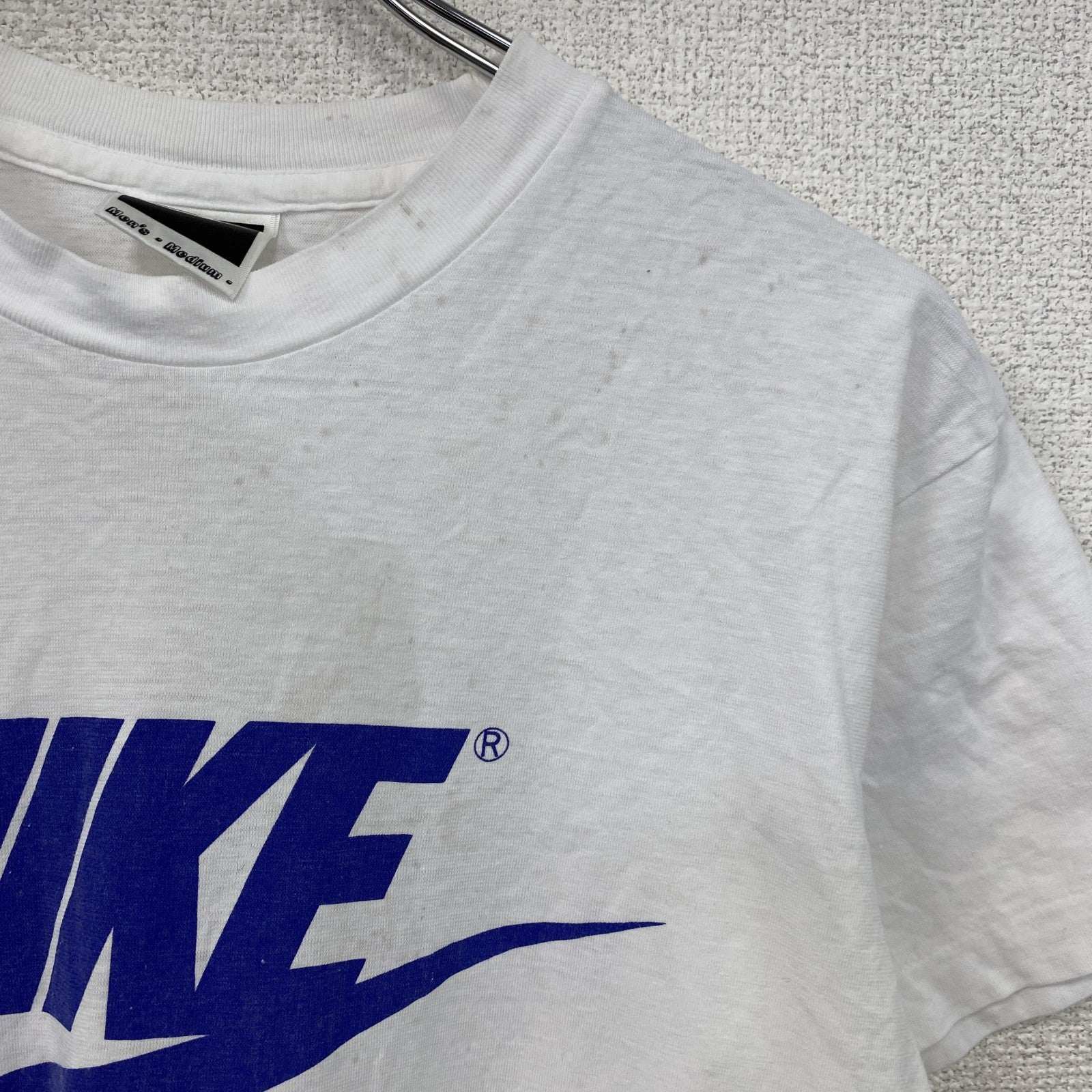 NIKE　ナイキ　半袖プリントTシャツ　シングルステッチ　白　ホワイト　Mサイズ　