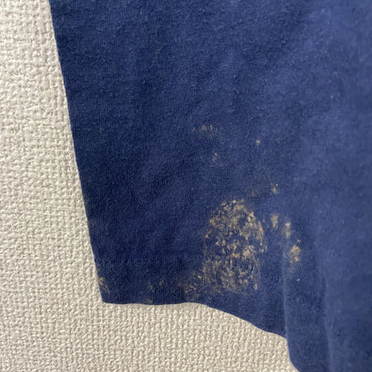 ～90s　SCREEN STARS　半袖プリントTシャツ　FLEXACRYL　ヴィンテージ　紺　ネイビー　Lサイズ　