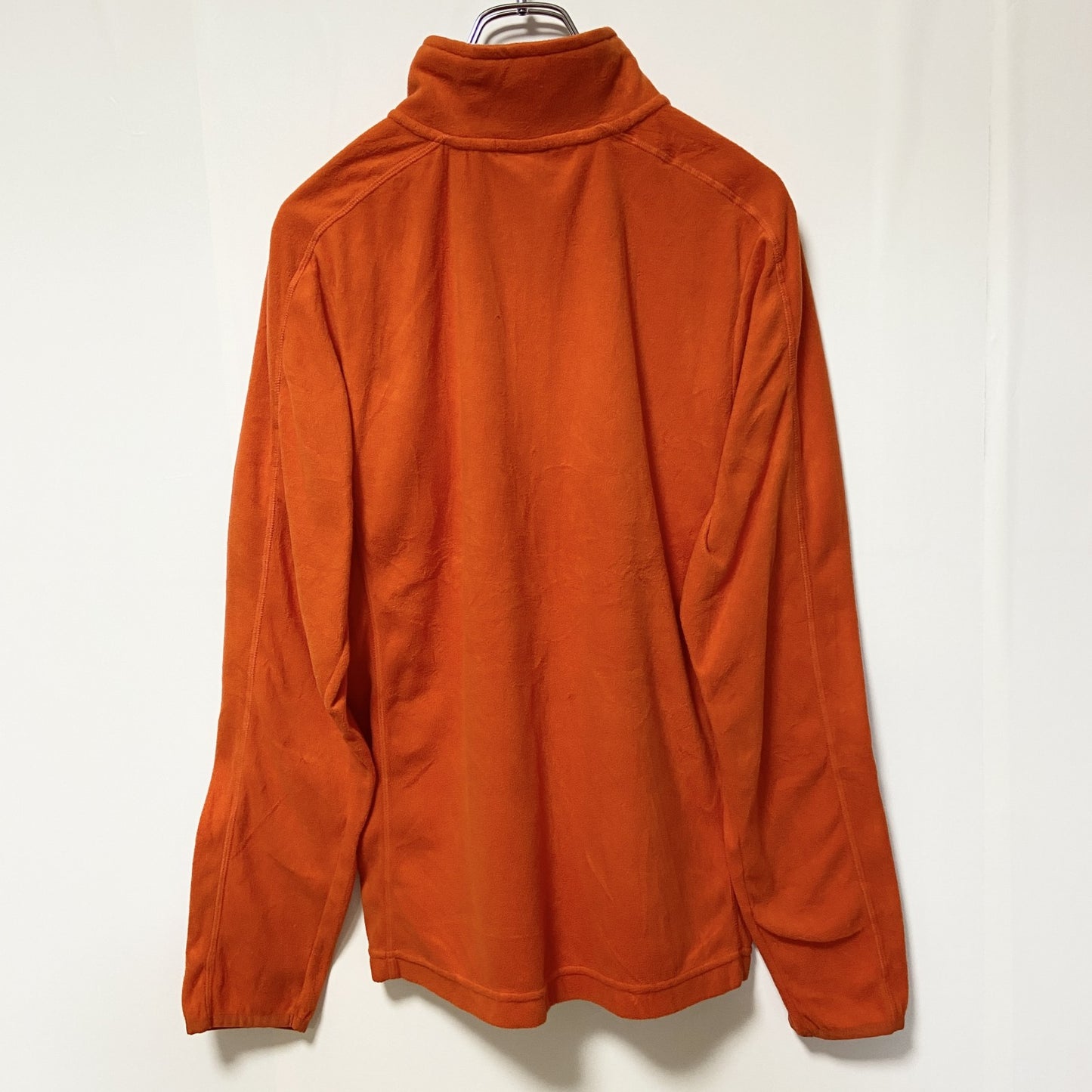 古着 used　C9 by Champion チャンピオン　長袖ハーフジップフリースジャケット　オレンジ　ロゴ刺　Sサイズ