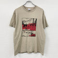 ONE PIECE　ワンピース　半袖プリントTシャツ　茶色　ブラウン　Lサイズ