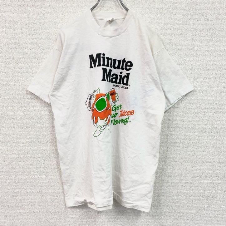 90s　FRUIT OF THE LOOM　半袖プリントTシャツ　ヴィンテージ　白　ホワイト　Lサイズ