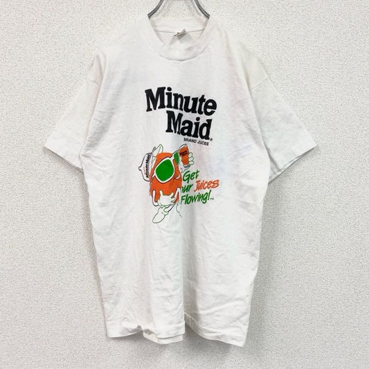 90s　FRUIT OF THE LOOM　半袖プリントTシャツ　ヴィンテージ　白　ホワイト　Lサイズ
