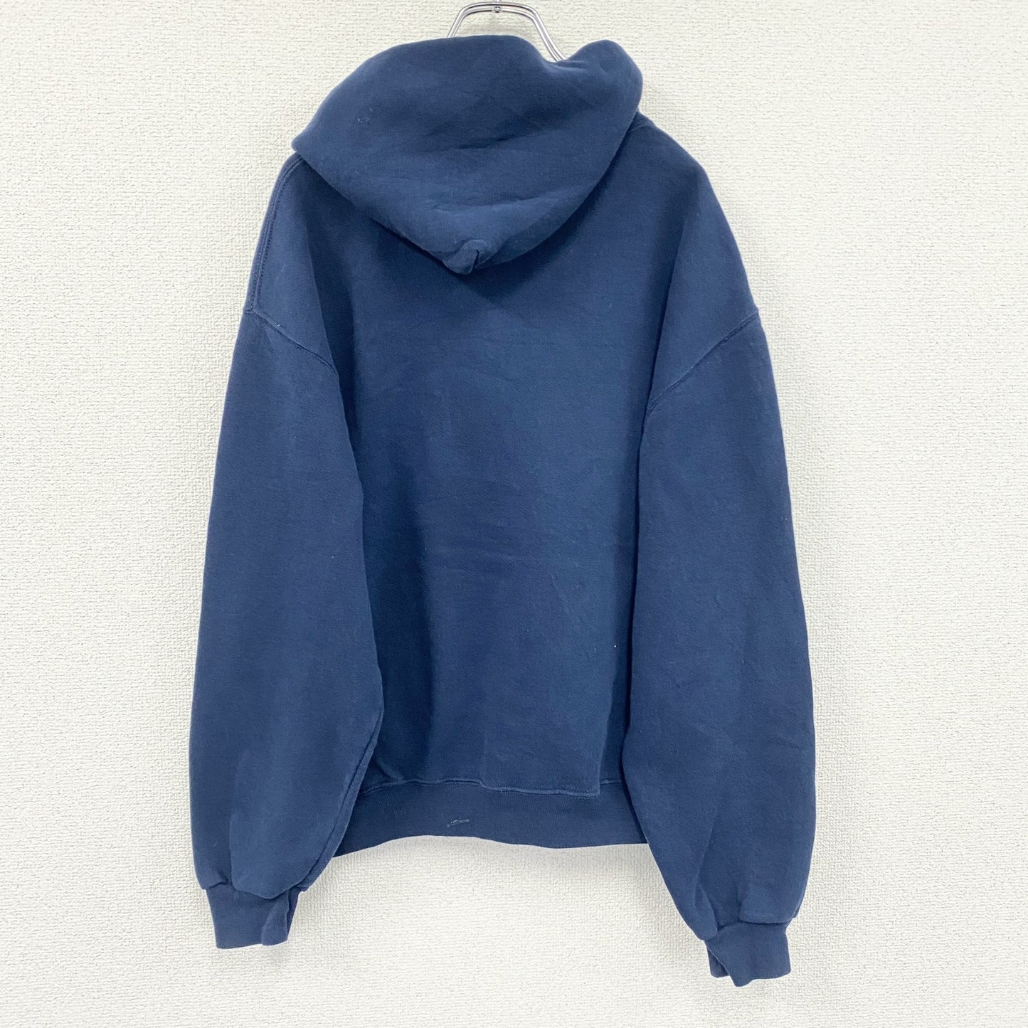 00s　RUSSELL　ラッセル　スウェットパーカー/フーディー　カレッジタイプ　ヴィンテージ　紺　ネイビー　Mサイズ
