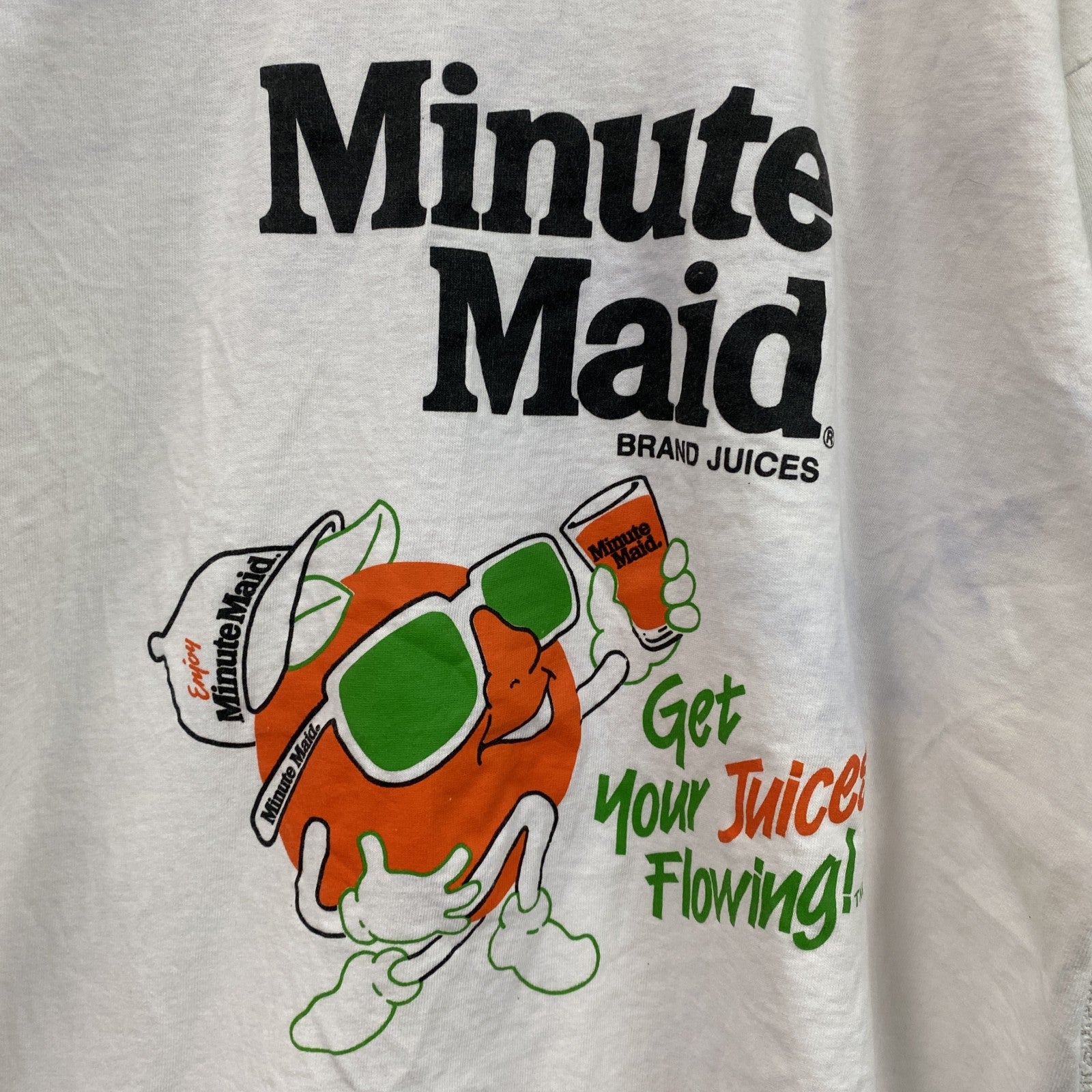 90s　FRUIT OF THE LOOM　半袖プリントTシャツ　ヴィンテージ　白　ホワイト　Lサイズ