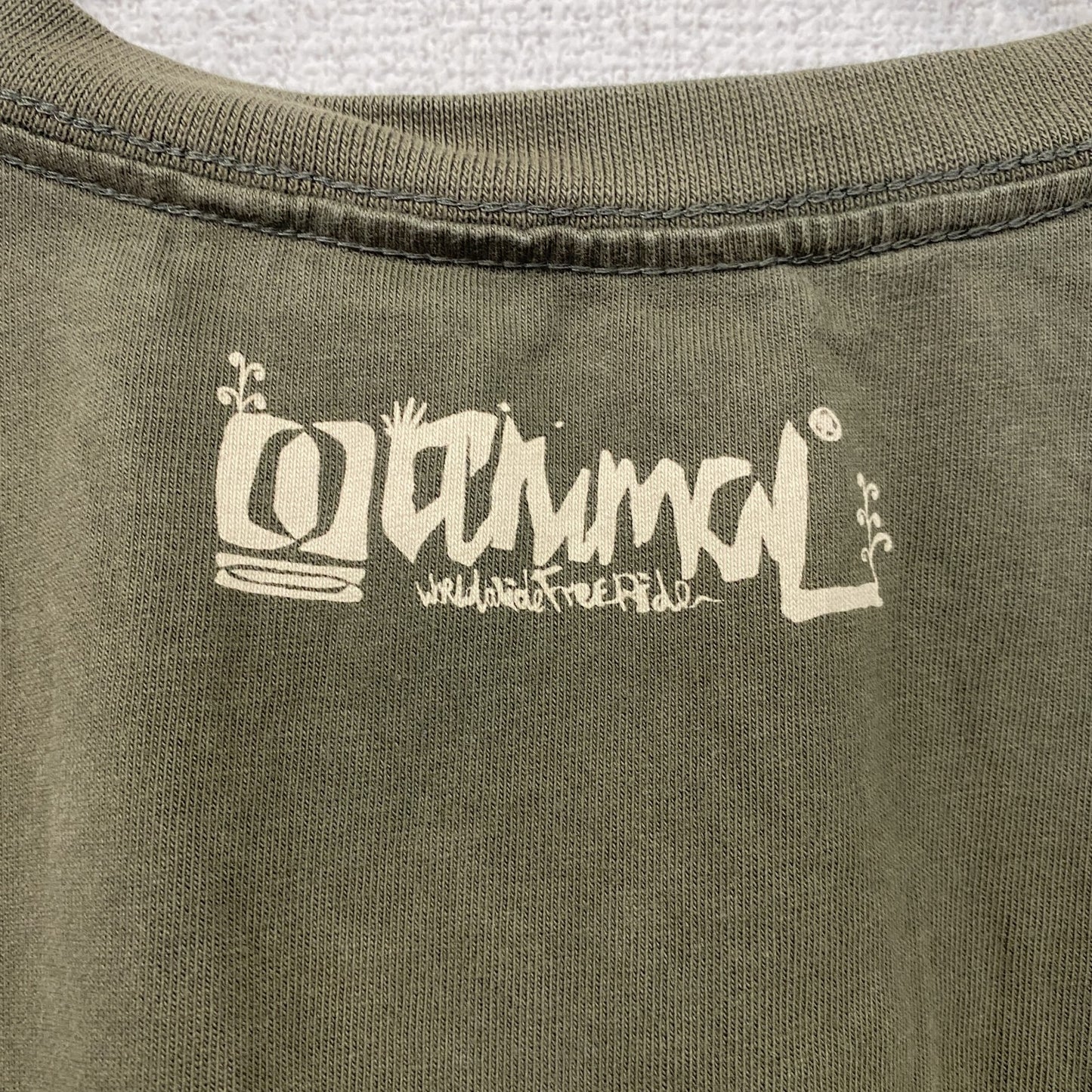 aniwal　VOLKSWAGEN　フォルクスワーゲン　ワーゲンバス　半袖Tシャツ　茶色　ブラウン　Lサイズ