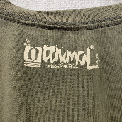 aniwal　VOLKSWAGEN　フォルクスワーゲン　ワーゲンバス　半袖Tシャツ　茶色　ブラウン　Lサイズ