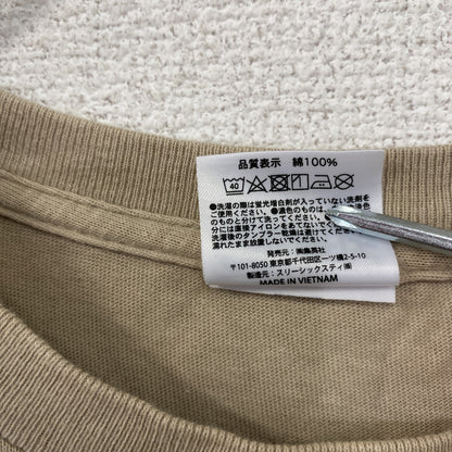 ONE PIECE　ワンピース　半袖プリントTシャツ　茶色　ブラウン　Lサイズ