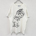 adidas　アディダス　Disney　ディズニー　グーフィー　半袖プリントTシャツ　白　ホワイト　XOサイズ　