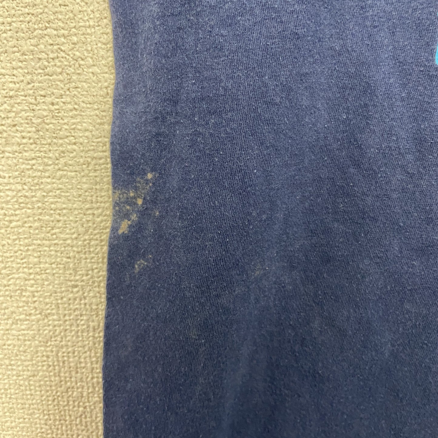 ～90s　SCREEN STARS　半袖プリントTシャツ　FLEXACRYL　ヴィンテージ　紺　ネイビー　Lサイズ　