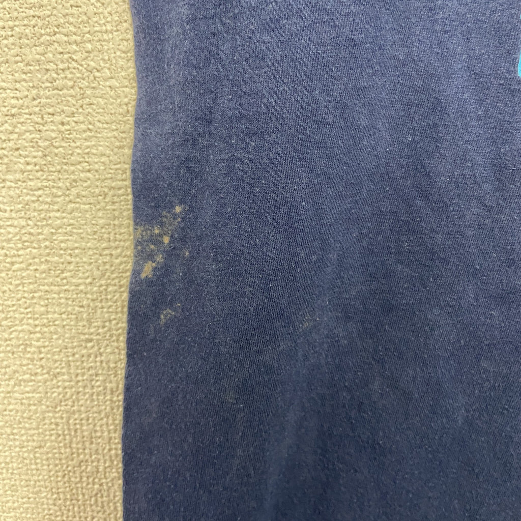 ～90s　SCREEN STARS　半袖プリントTシャツ　FLEXACRYL　ヴィンテージ　紺　ネイビー　Lサイズ　