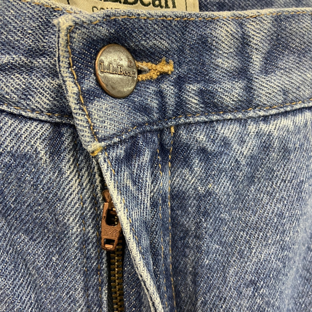 L.L.Bean　エルエルビーン　デニムパンツ/ジーンズ　ジップフライ　革パッチ　インディゴ　W34サイズ