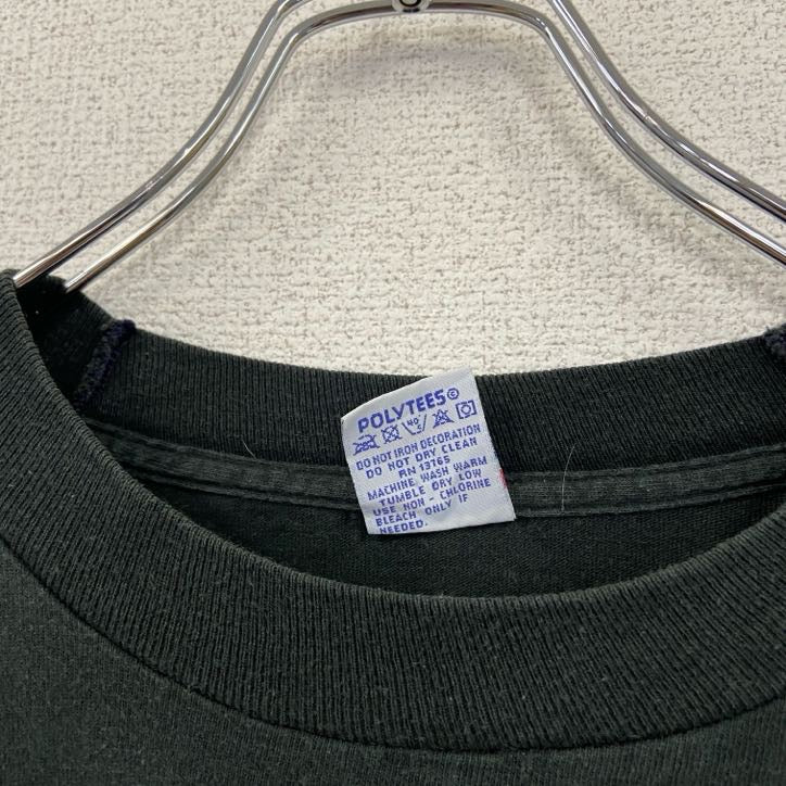 90s　SUPERCRU　ハワイ　半袖プリントTシャツ　ヴィンテージ　シングルステッチ　黒　ブラック　XLサイズ