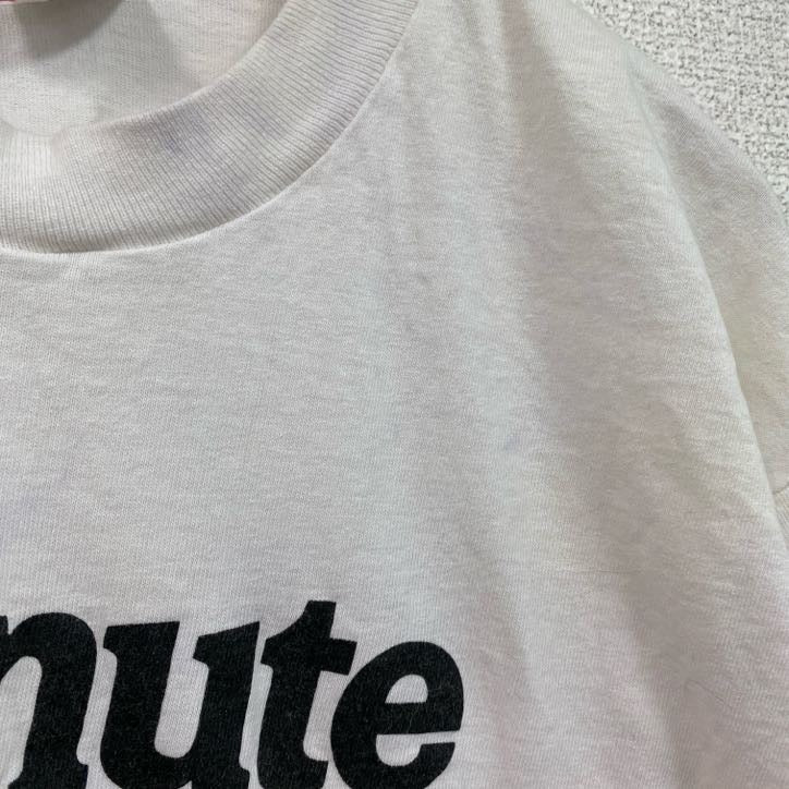 90s　FRUIT OF THE LOOM　半袖プリントTシャツ　ヴィンテージ　白　ホワイト　Lサイズ