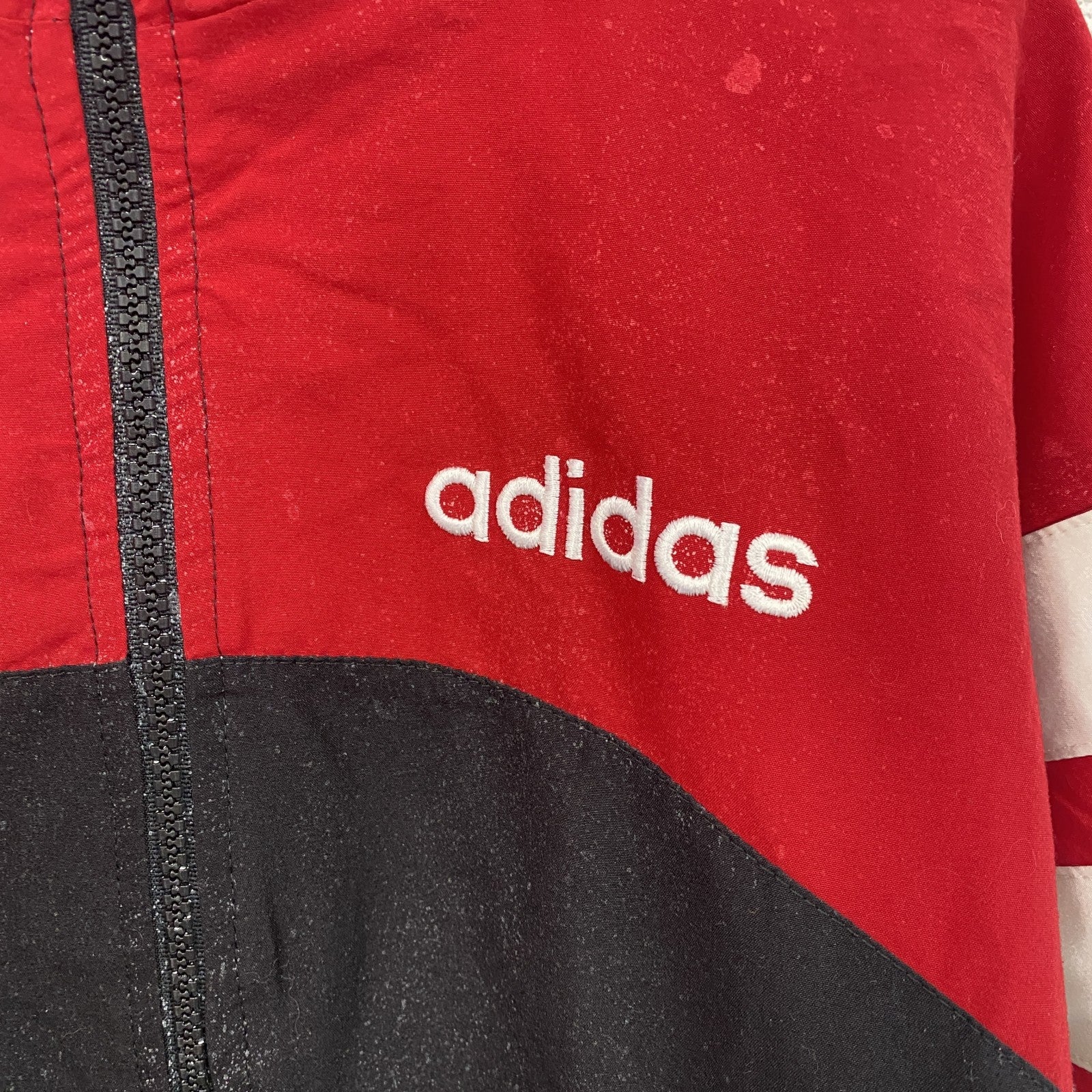90s　adidas　アディダス　ジャージ　フルジップジャケット　ヴィンテージ　マルチカラー　Fサイズ