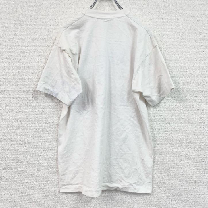90s　FRUIT OF THE LOOM　半袖プリントTシャツ　ヴィンテージ　白　ホワイト　Lサイズ