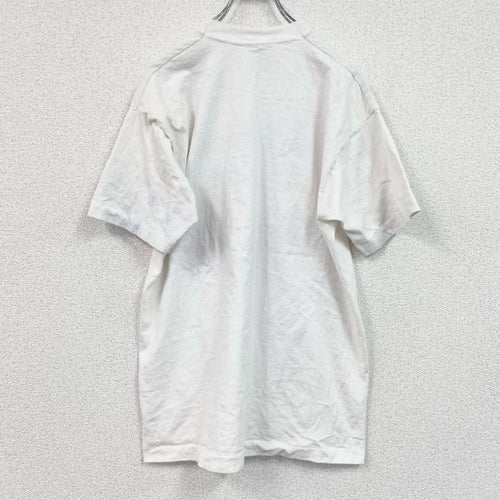 90s　FRUIT OF THE LOOM　半袖プリントTシャツ　ヴィンテージ　白　ホワイト　Lサイズ