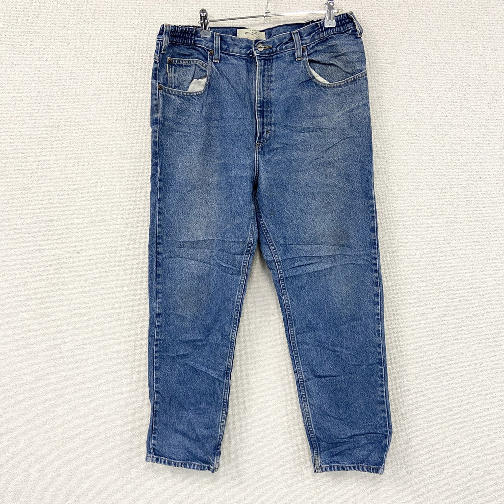 ～00s　L.L.Bean　エルエルビーン　デニムパンツ/ジーンズ　ジップフライ　革パッチ　ヴィンテージ　インディゴ　W34サイズ